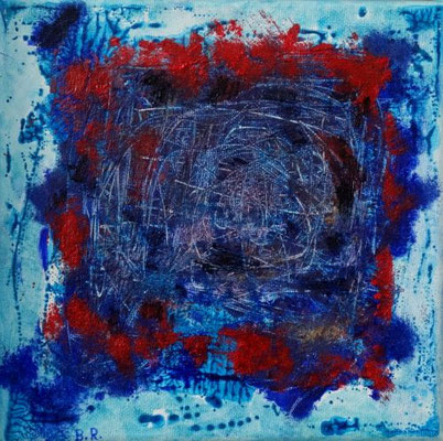 o.T., 2017 - Öldruck auf Leinwand, 20x20 cm