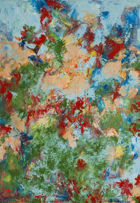 "Baumdurchblick", 2006 - Acryl auf Leinwand, 50x70 cm