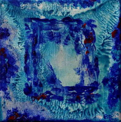 o.T., 2017 - Öldruck auf Leinwand, 20x20 cm
