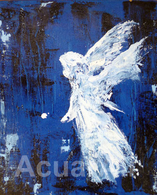ANGEL, acrílico sobre lienzo 45x55,5cm 100€