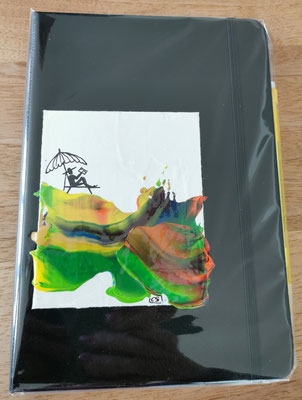 A5 liniert mit Stift
