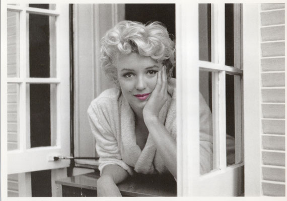 Postkarte: Blick aus dem Fenster