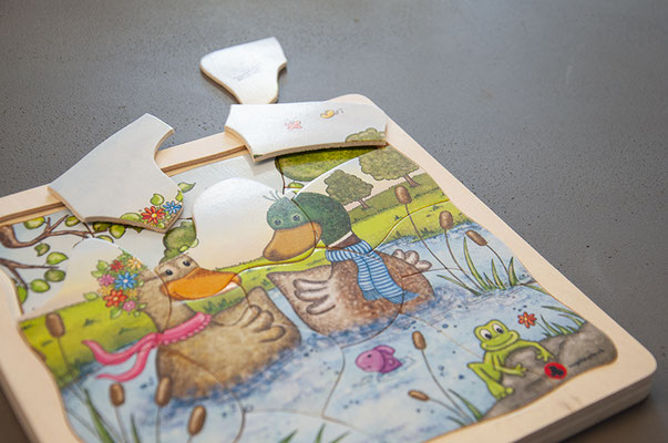 Vogelwarte Sempach – Illustration eines Kinderpuzzles
