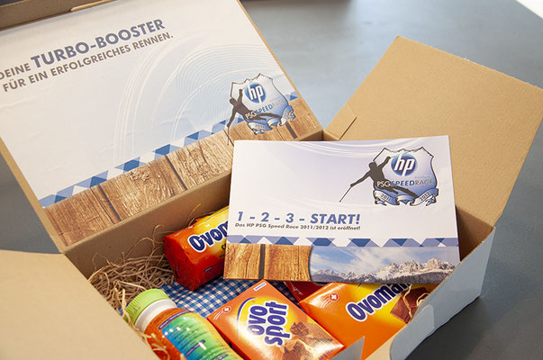 HP Schweiz – Goodie-Bag für das HP PSC Speed Race