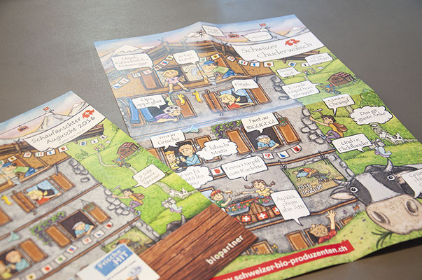 Biopartner – Illustration von Magazinbeilagen und Postern