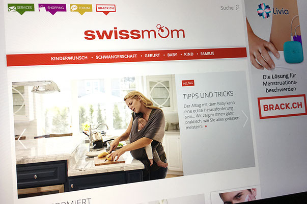 Swissmom – Visual Identity inkl. Logo und Webseite