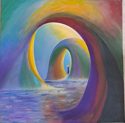Our world often appears to be sad and grey. So here's the entry to a better world. expressionism
