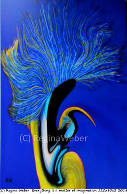 23 aus der Reihe "bluetiful" 2019 fluid acrylics on canvas 120x80