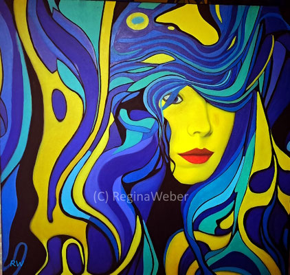 art nouveau in a modern style celebrating female beauty