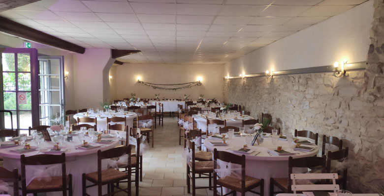 Mas le Petit Nizon - salle de réception - organisation d'evenement mariage -séminaire - Saint Laurent des arbres - domaine -mas - Gard - Vaucluse