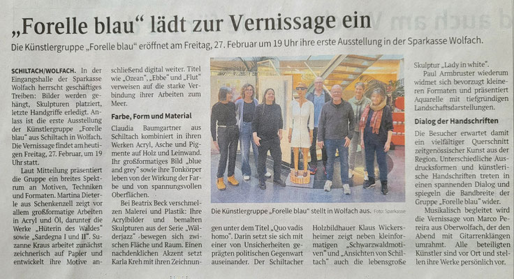 Vorbericht, Schwarzwälder Bote 27.02.2026