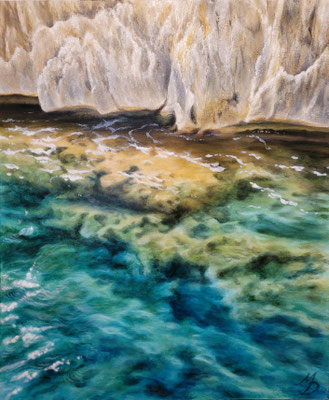 "Sardegna (I)", Wasser & Fels ... ein Gedicht der Natur; 120 x 100 cm