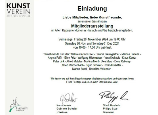 Einladungskarte, Rückseite