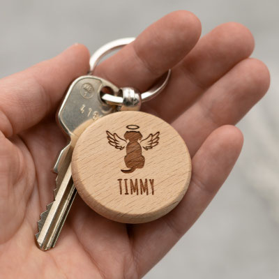 Schlüsselanhänger Schutzengel Hund, personalisiert -14,00 €