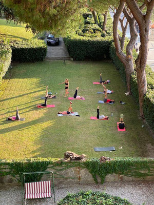 Session Pilates en Italie
