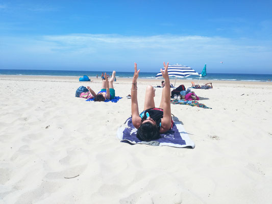 Séance Pilates à la plage Bordeaux