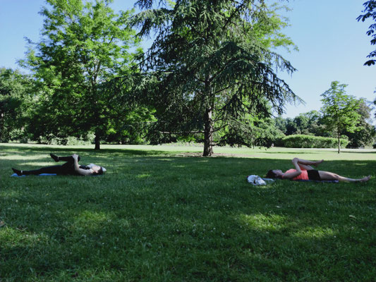 Séance Pilates en extérieur Bordeaux