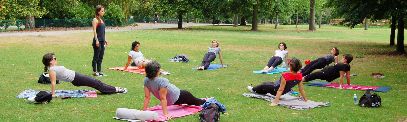 Cours de Pilates en plein air à Bordeaux