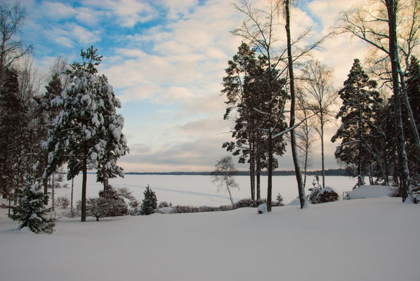 Winterlandschaft auf Skälsnäs