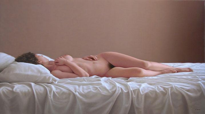 Desnuda, 65 x 116 cm, óleo sobre lienzo, 2005