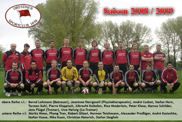 Saison 2008/09 - Bezirksklasse, Staffel 4 - Dresden