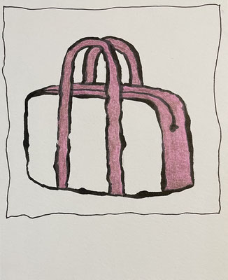 Serie PolaStories, Tusche/Farbstifte auf Papier, 12.5 x 10 cm_© by Evelyne Ziegler