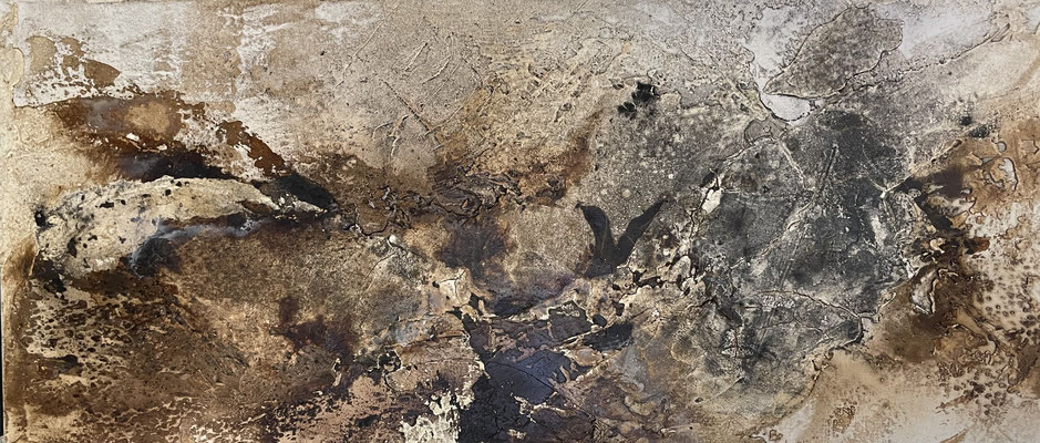 Mixed Media auf Leinwand, 40 x 80 cm_© by Evelyne Ziegler