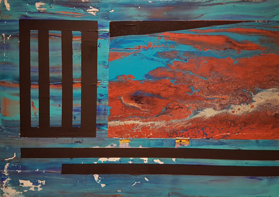 PULSE OF THE PLANET EARTH - Acrylic on canvas  70 x 50cm