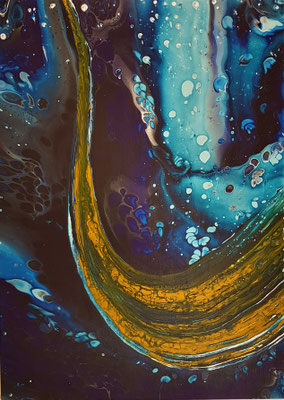 CLIFF JUMP - Acrylic on canvas 70 x 50cm
