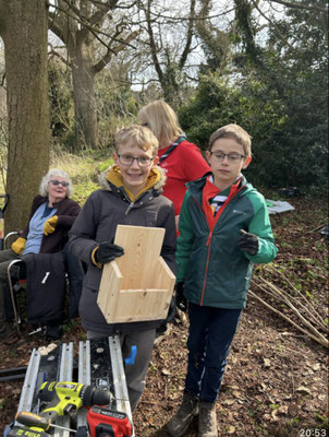Making birdboxes - proud result