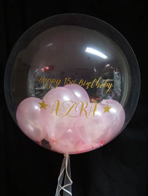 3 Stück 30cm Helium Bubble Ballons Klar Durchsichtig Rund Hochzeit Geburtstag 