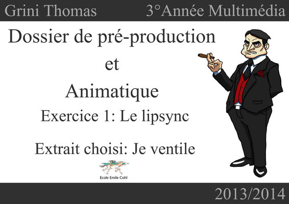 Dossier de pré-production - Page de présentation