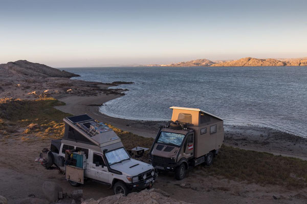 Standplatz mit Blick auf Lüderitz