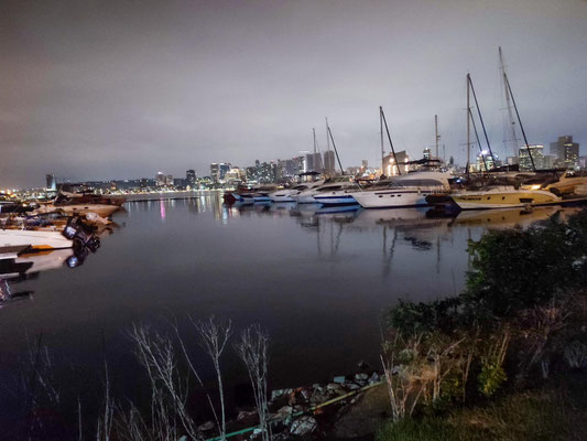 Yachtclub Luanda - welch Aussicht am Standplatz