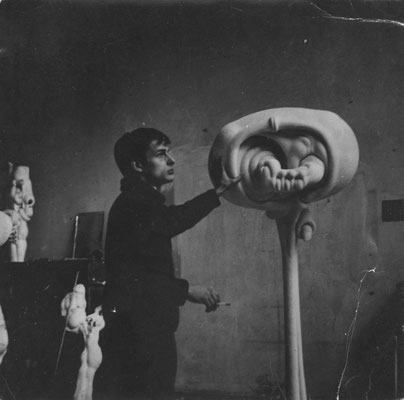 Atelier in der HdK Berlin, ca 1967