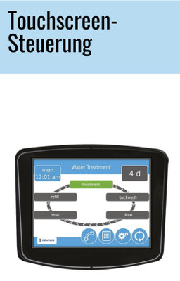 Wasserenthärter mit Touch screen 
