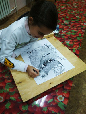 Подготовка к конкурсу детского рисунка