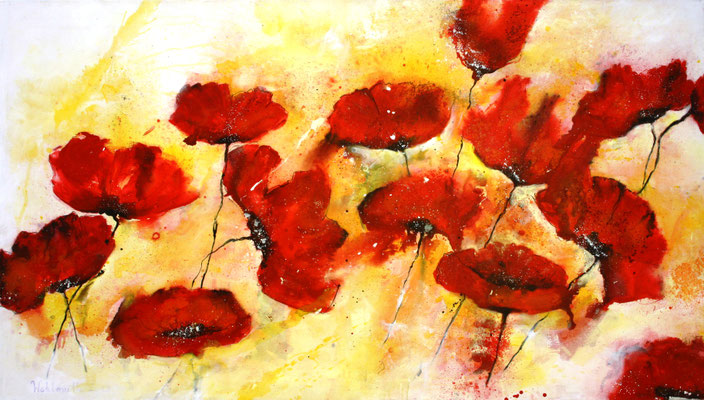 poppy flowers, 153x88