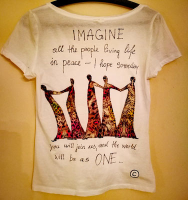 Shirt, "imagine", Gr. S