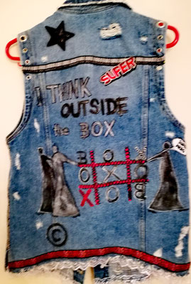 Jeansgilet, "outside the box", Gr. 38