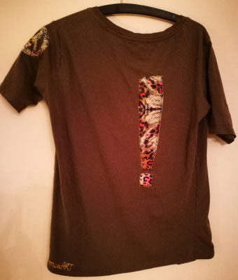 Shirt, olivgrün "dance - love - sing", Gr. S oversized