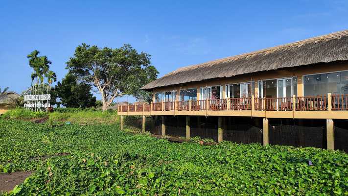 am Morgen im Mekong Riverside Boutique Resort & Spa