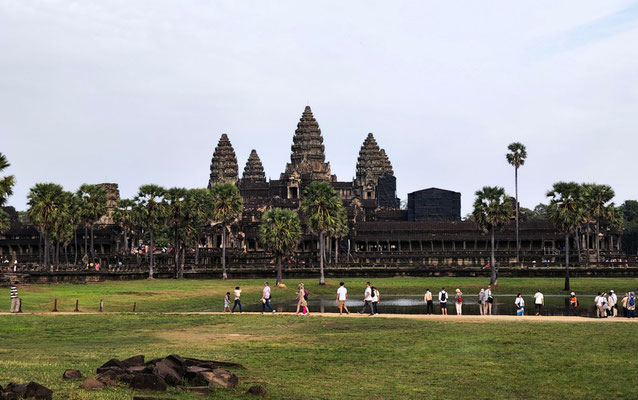 auch wir waren im Angkor Wat Tempel