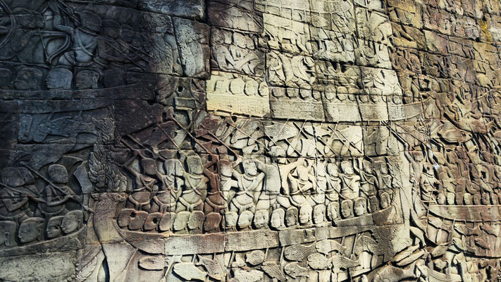 Angkor Thom mit seinem Bayon Tempel...