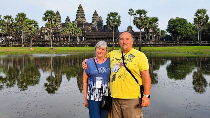 auch wir waren im Angkor Wat Tempel