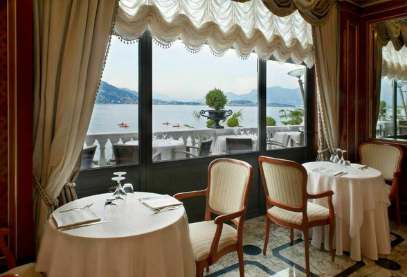 beim Frühstück im Hotel Splendid - Baveno