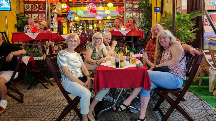 im Zentrum von Hoi An beim Dinner