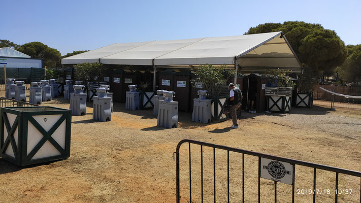 Waschgelegenheiten und Dixies beim "38. Concentração Motard de Faro" 2019
