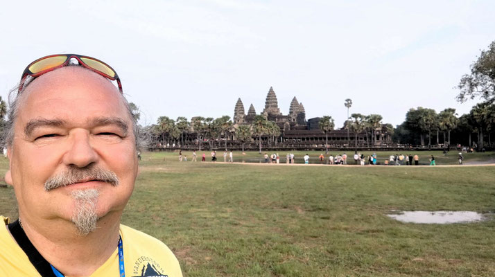 auch wir waren im Angkor Wat Tempel