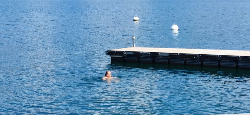 im Wasser - Hotel Splendid - Baveno
